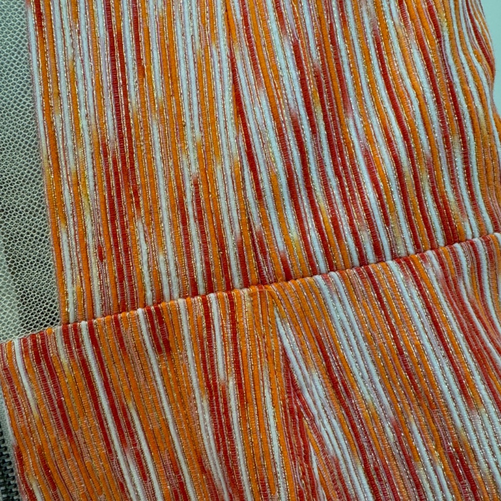 Alice + Olivia Deep Plunge Multi-color Mini Dress - Size 6 - Picture 6 of 13